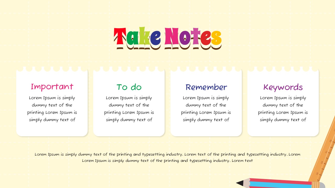 Plantilla de planificador de notas