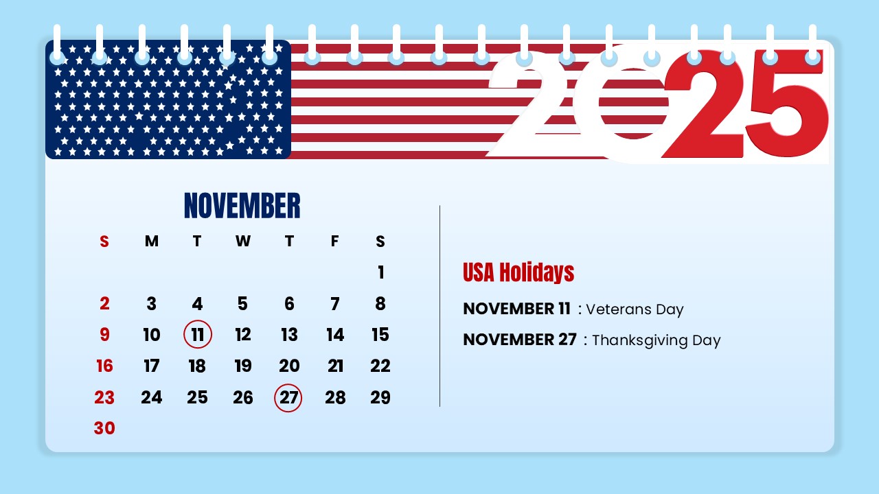 november 2025 usa holidays