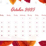 october 2025 calendar template