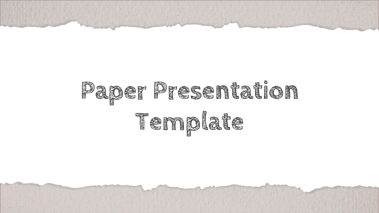 paper theme presentation template