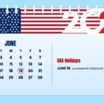 us holidays calendar june 2025