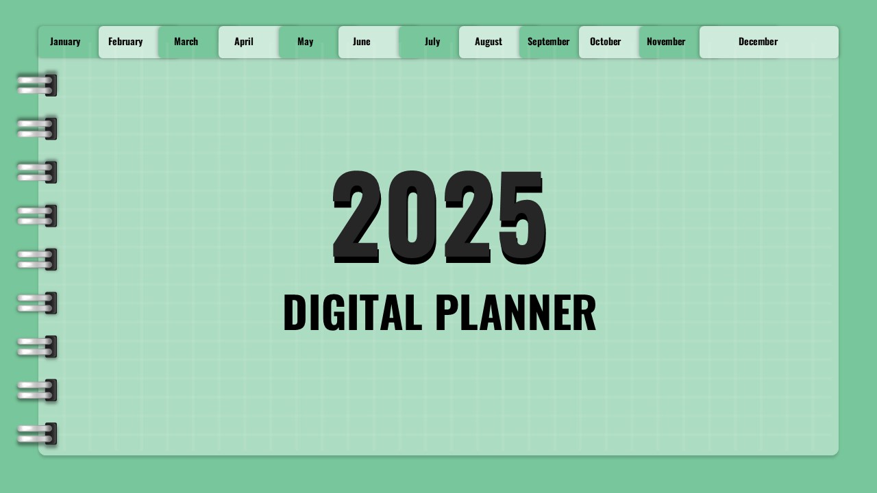 2025 digital planner template