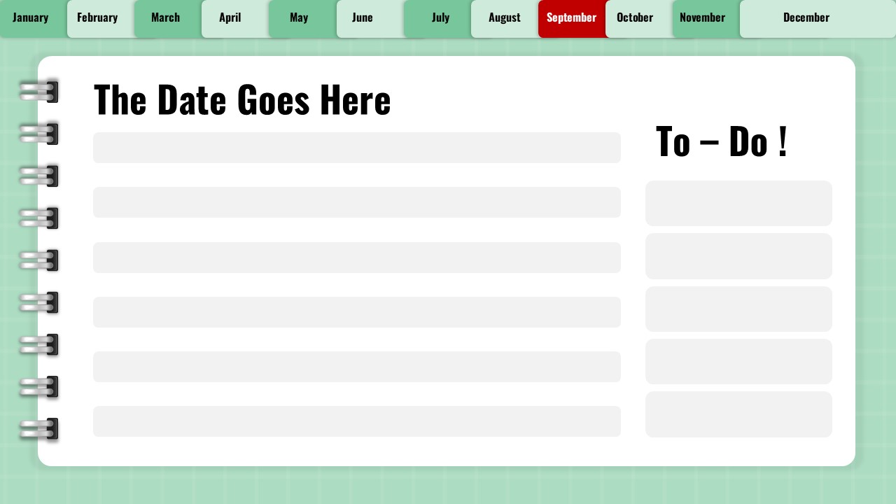 2025 september to do list template