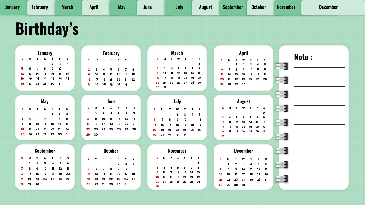 2025 yearly calendar