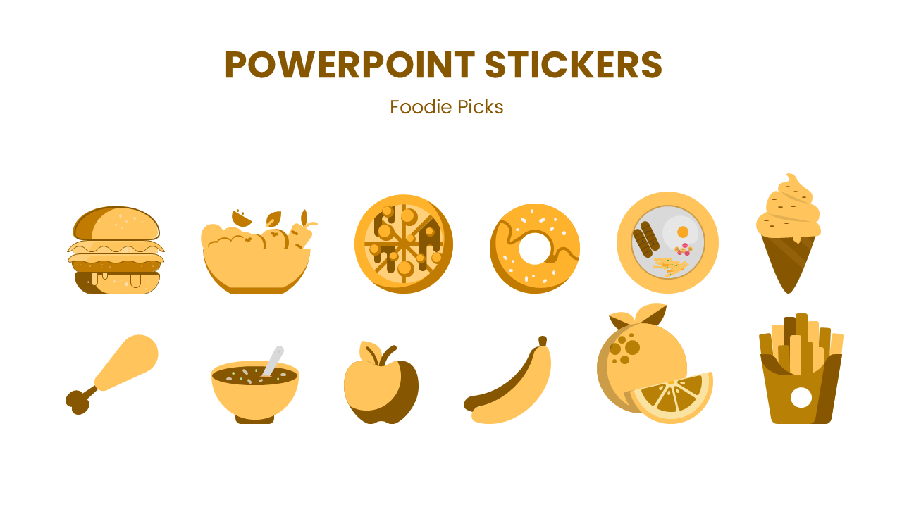 PowerPoint Stickers Food