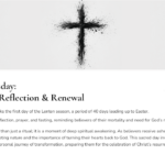 about ash wednesday