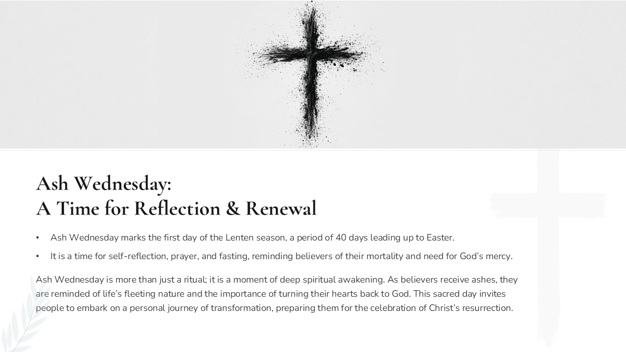 about ash wednesday