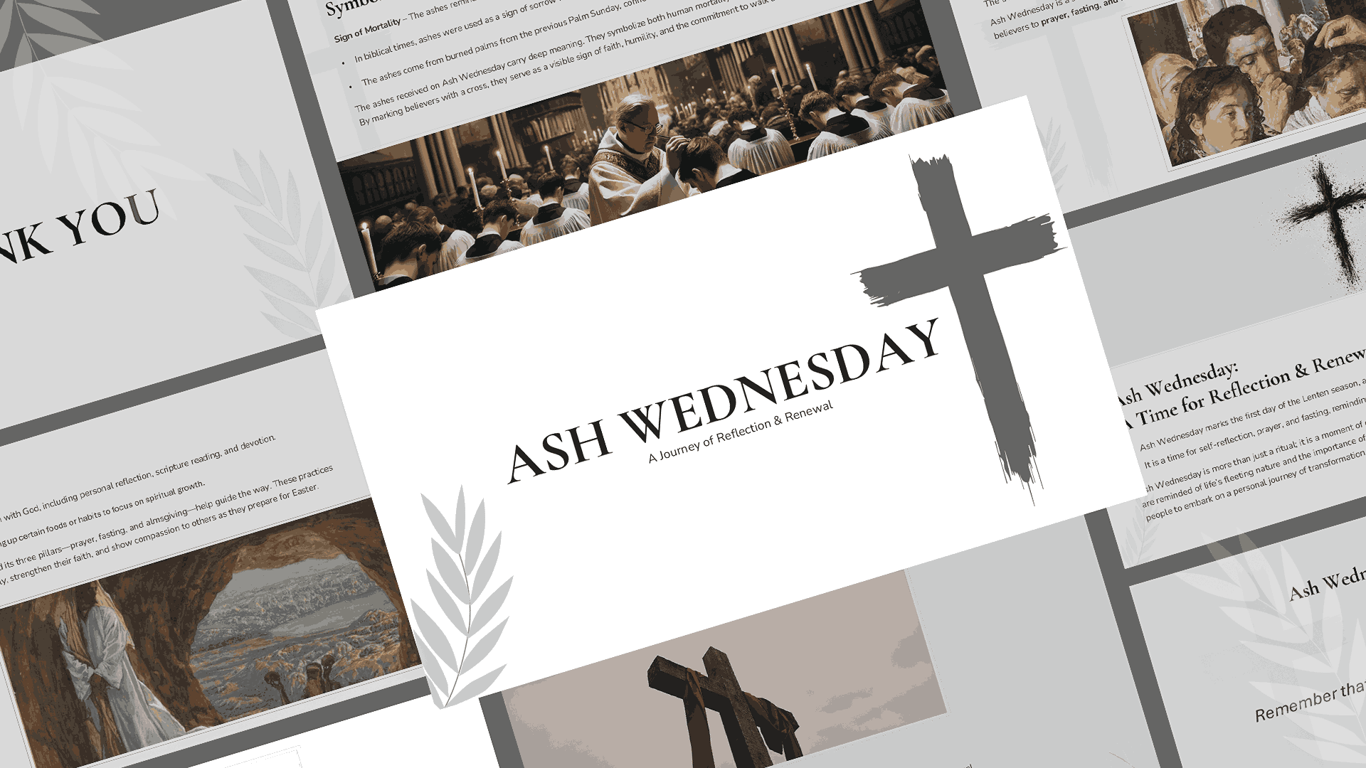 ash wednesday template