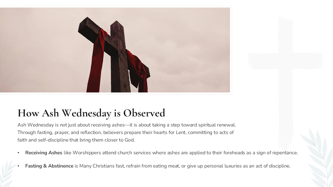 ash wednesday