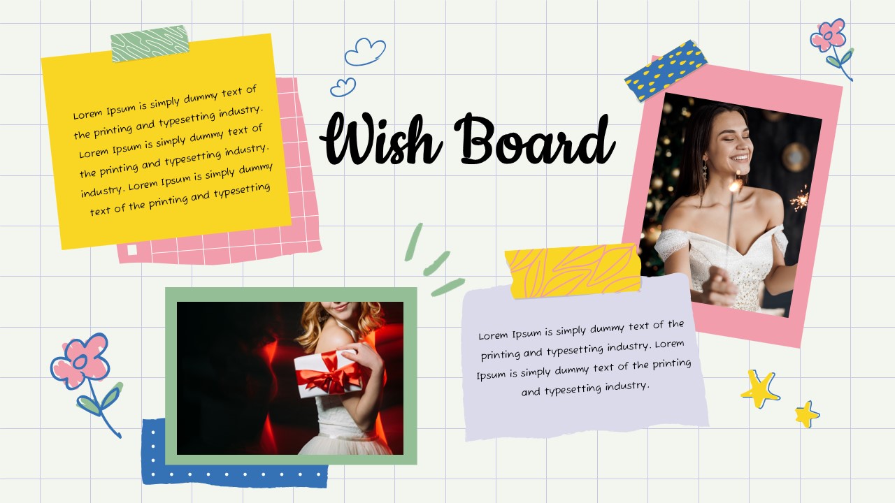 colorful wish board