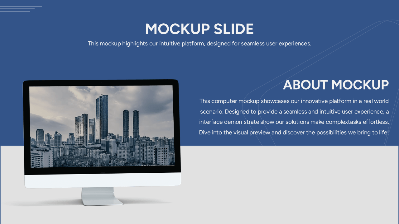 corporate mockup slide