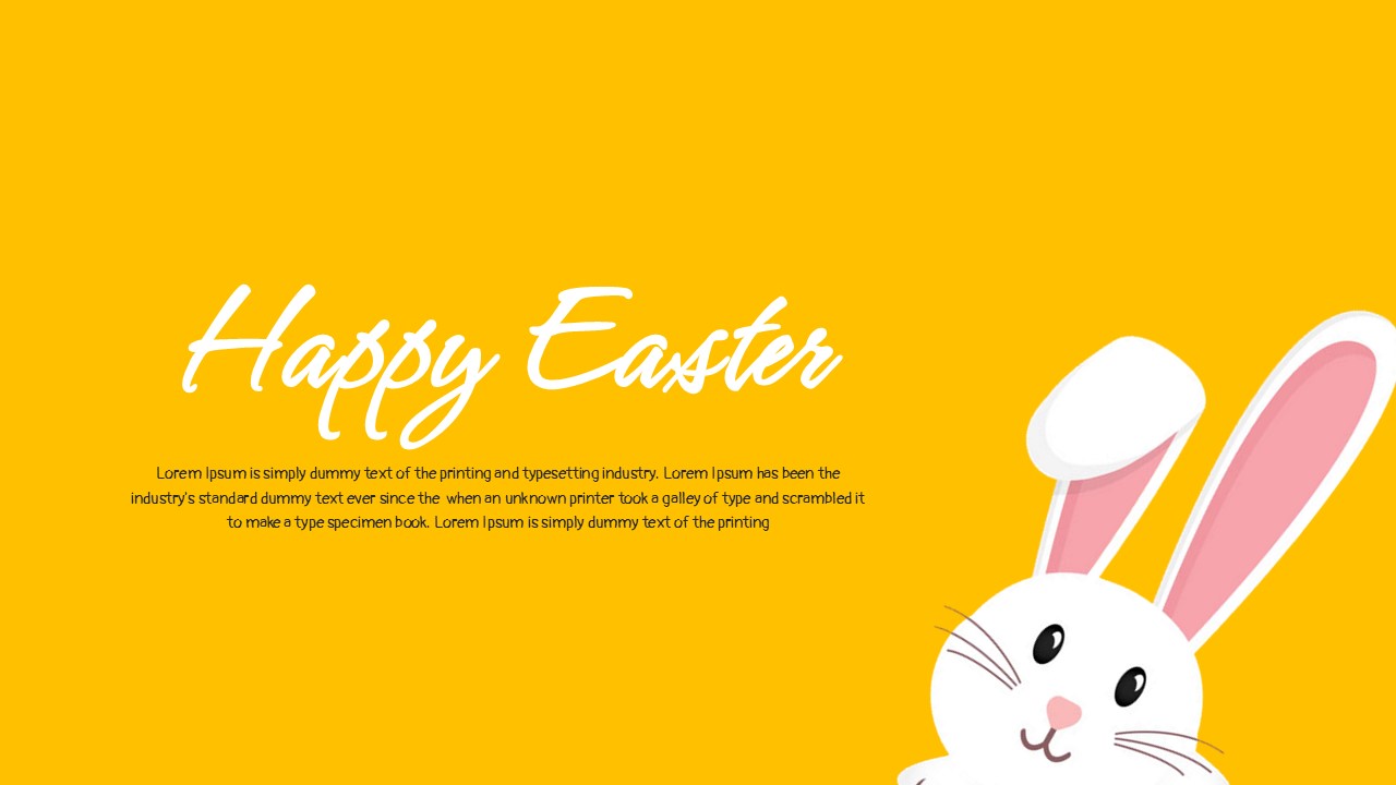 cute easter bunny template