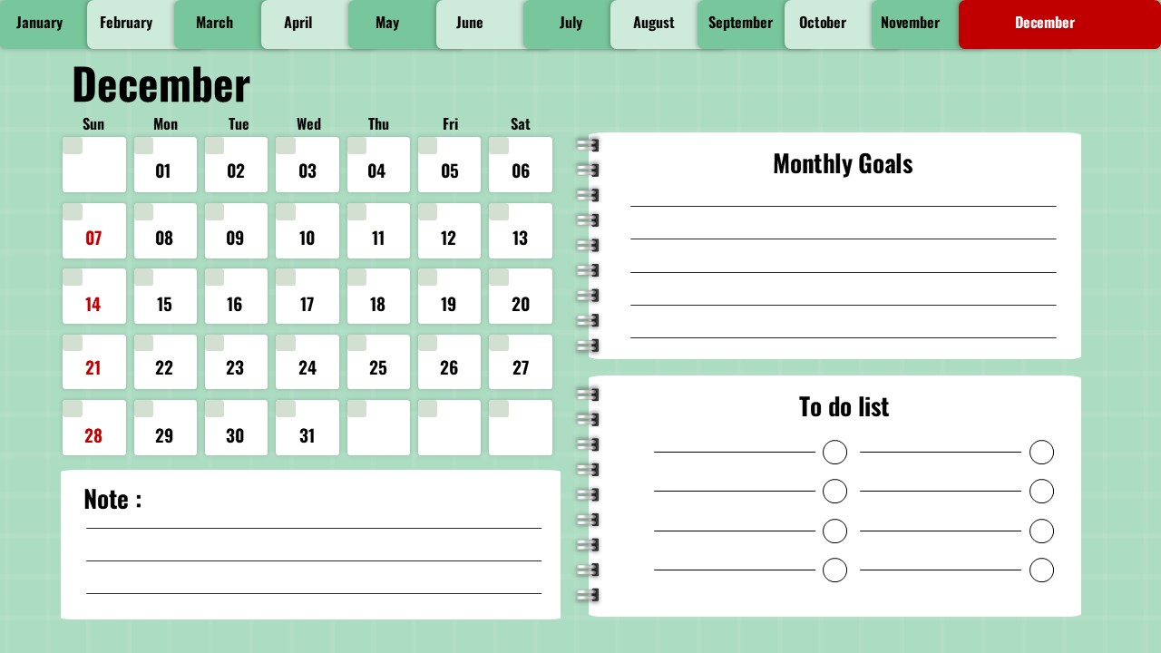 december 2025 digital planner calendar