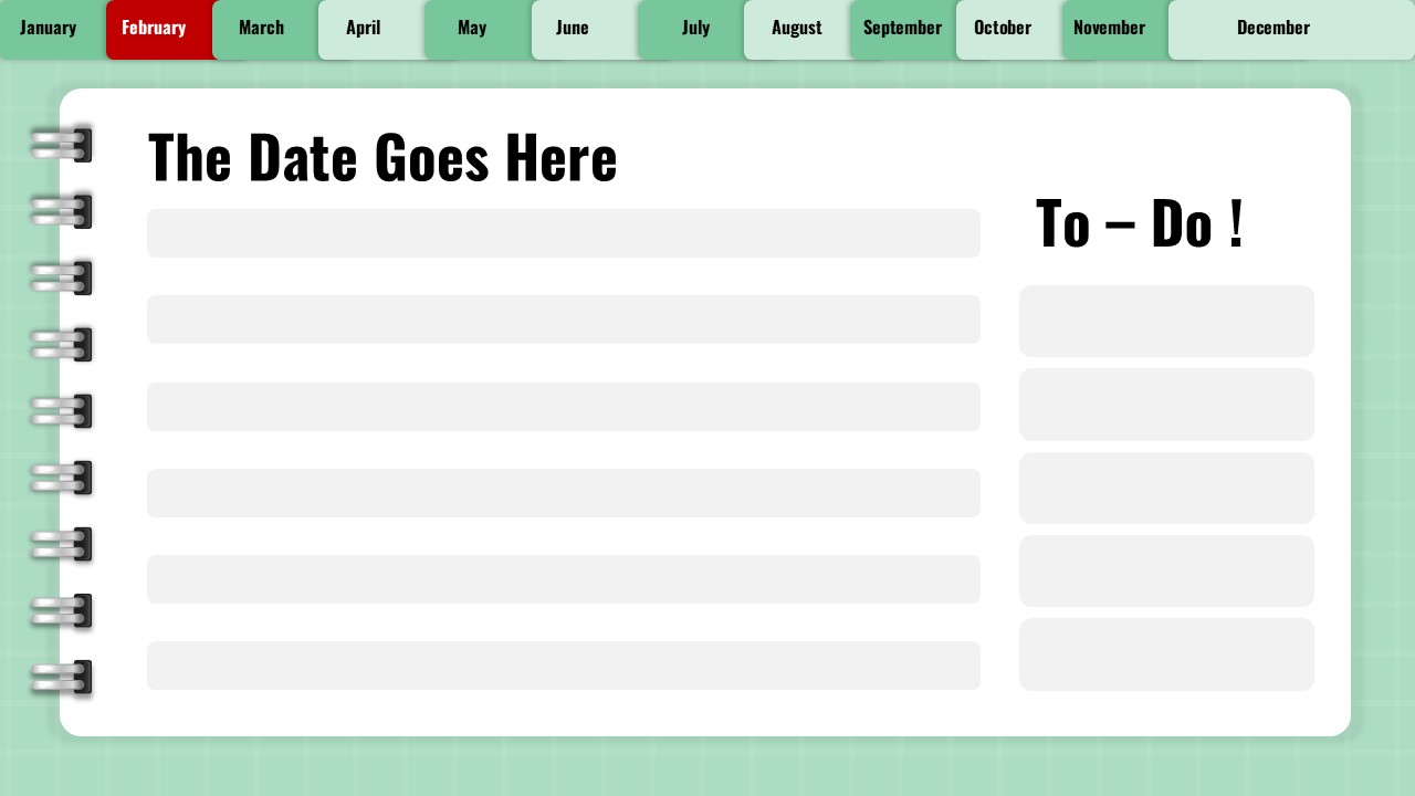 February 2025 to do calendar