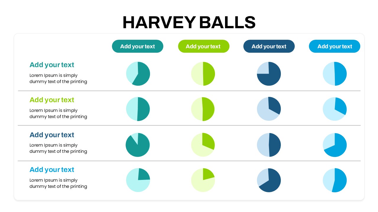 Harvey Balls Infographics Template for PowerPoint and Google Slides ...