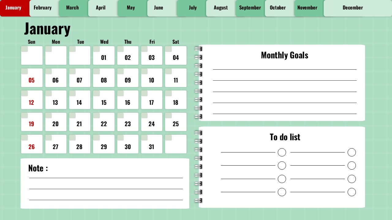 january 2025 planner calendar