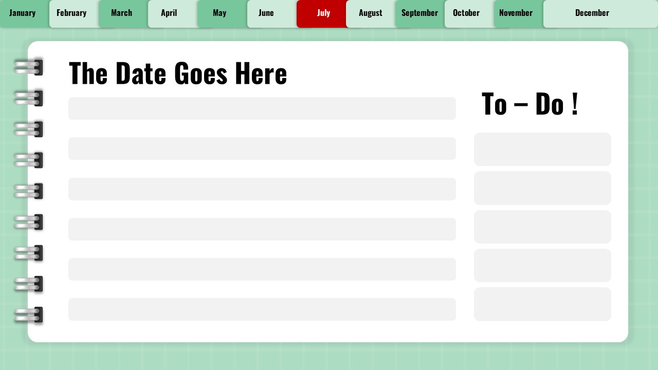 july 2025 to do list template