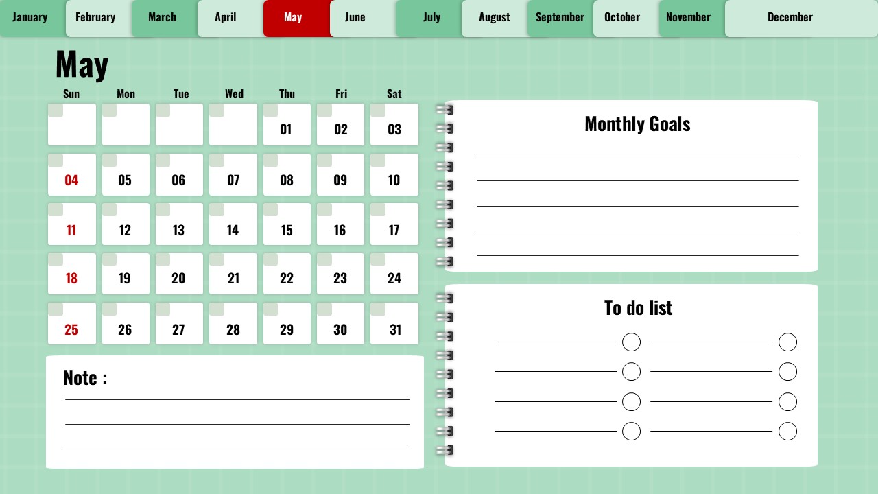 may 2025 planner calendar
