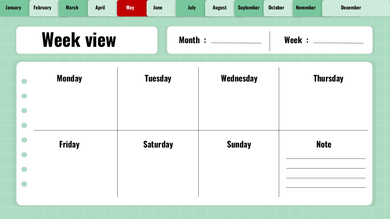 may 2025 week view calendar