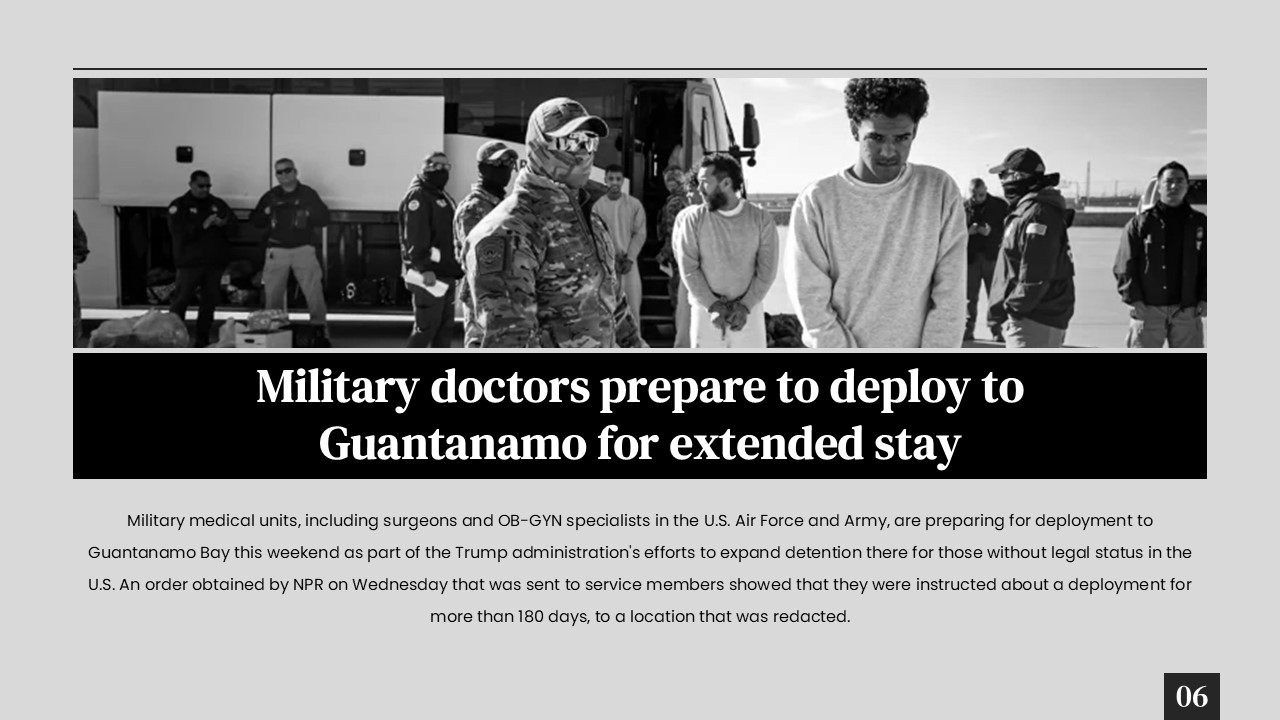 military and doctors at Guantanamo bay