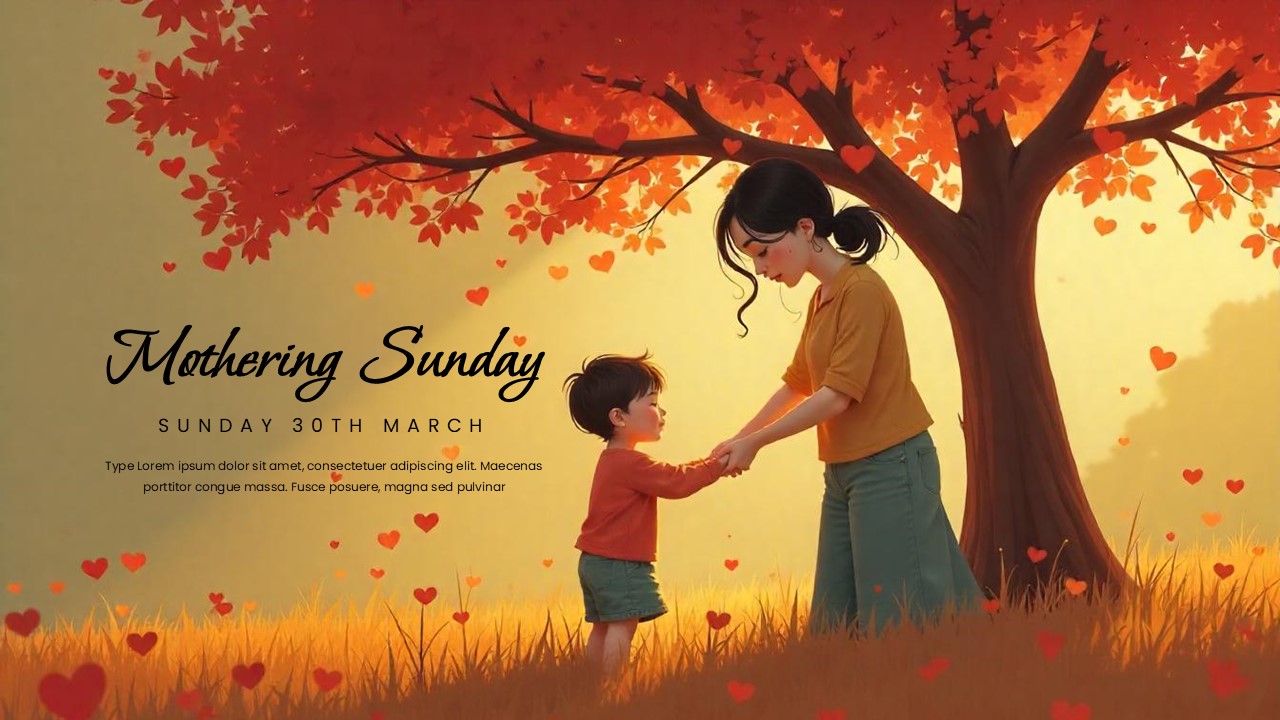 mothering sunday background template