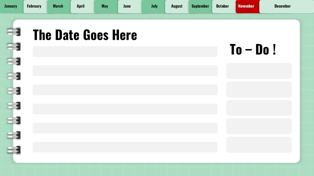 november 2025 to do list calendar template