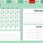 september 2025 digital planner calendar template