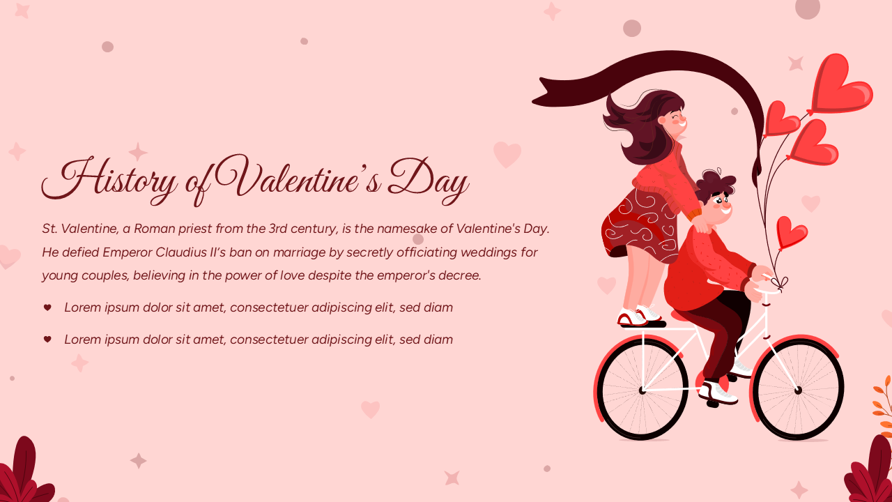 valentines day history template