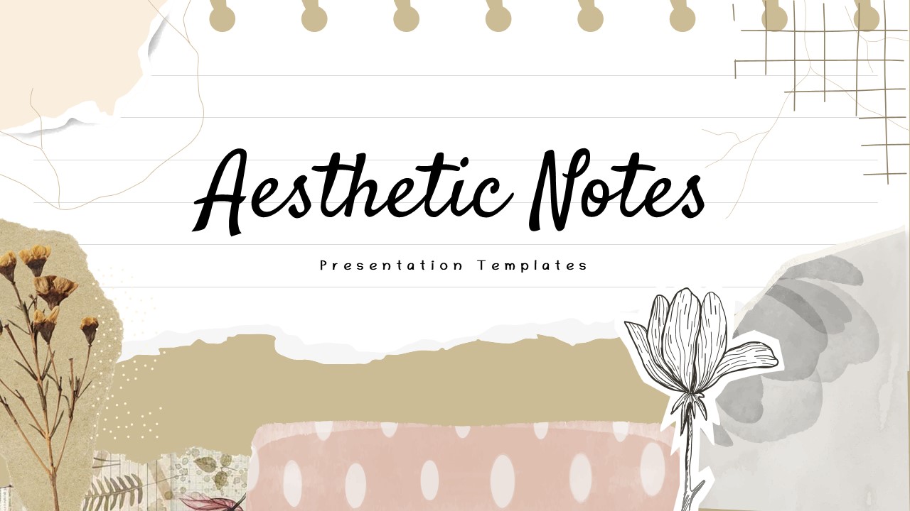 aesthetic notes template
