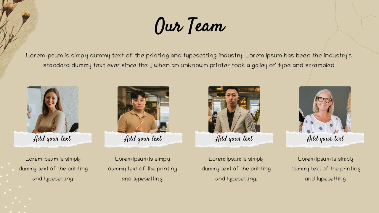 aesthetic our team template