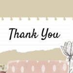 aesthetic thank you template