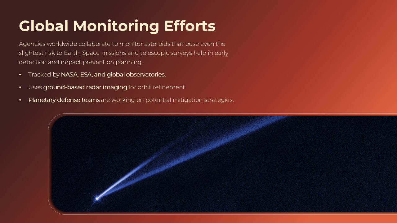 asteroid 2024 yr4 global monitoring efforts