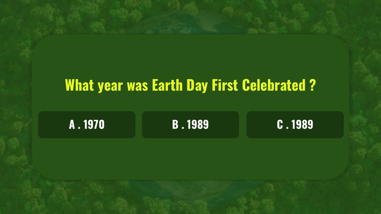 earth day quiz