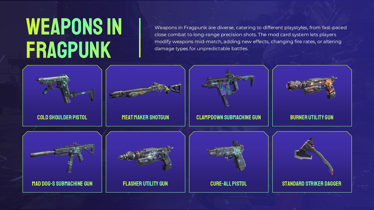 fragpunk weapons