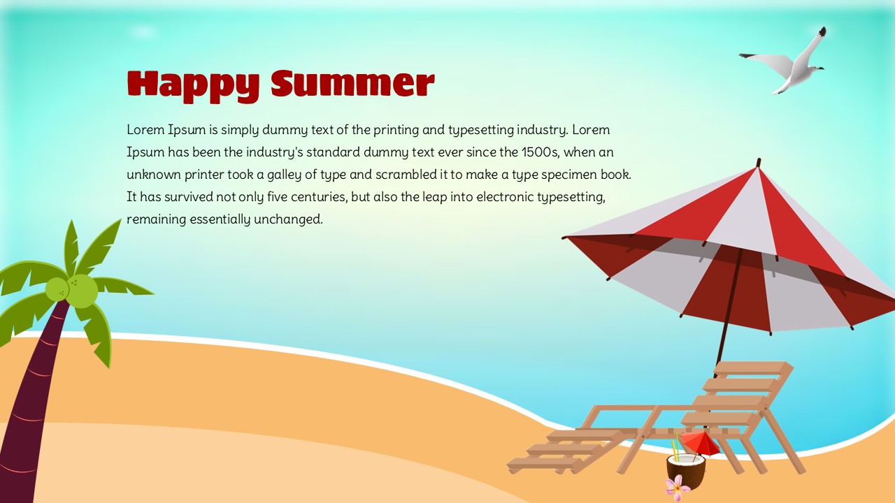 happy summer theme template