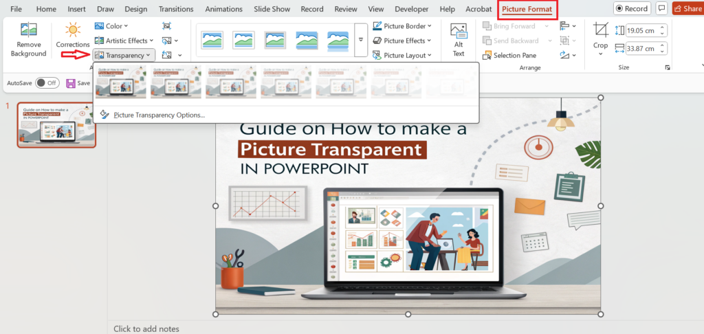 image transparent in PowerPoint