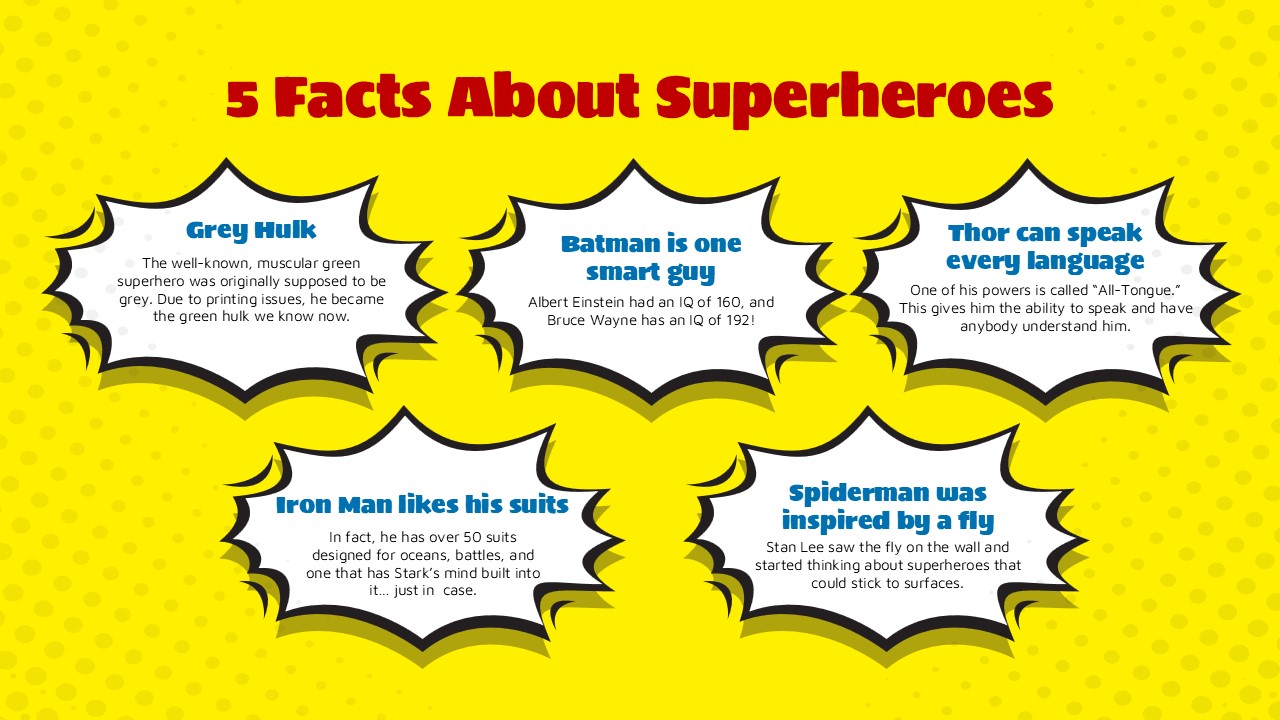 inreresting facts about superhero
