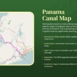 Panama canal map