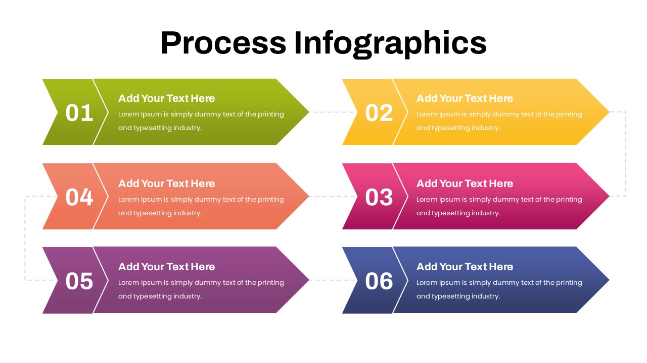process infographics template