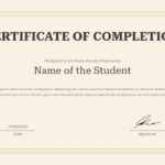 simple diploma certificate