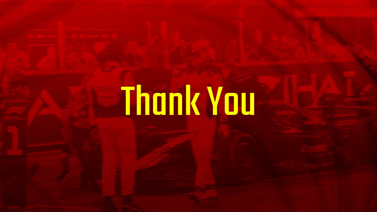 F1 Thank you