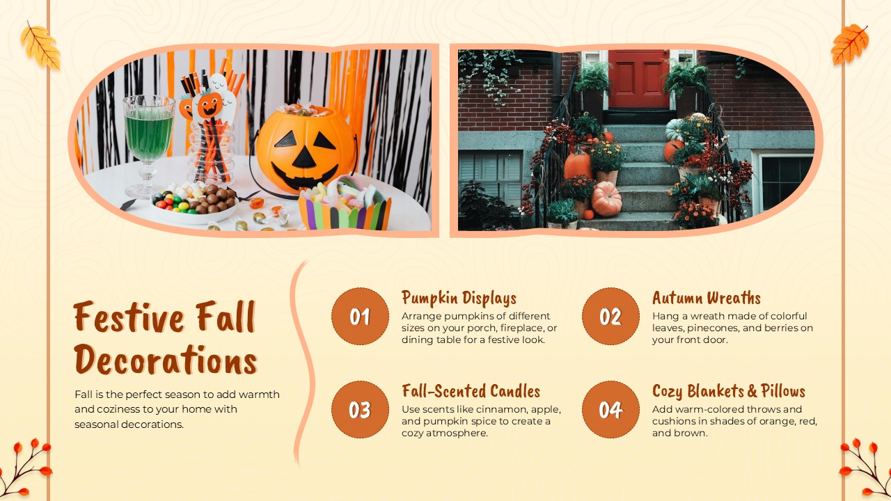 autumn decoration template