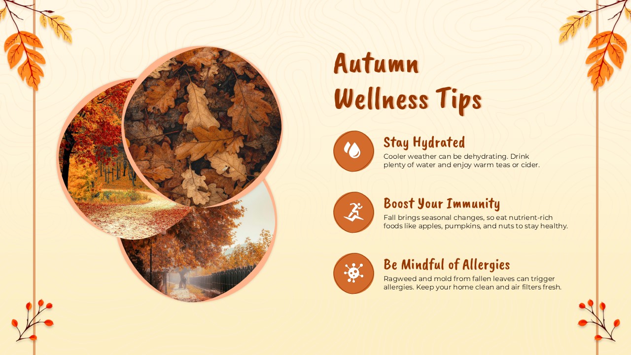 autumn wellness template