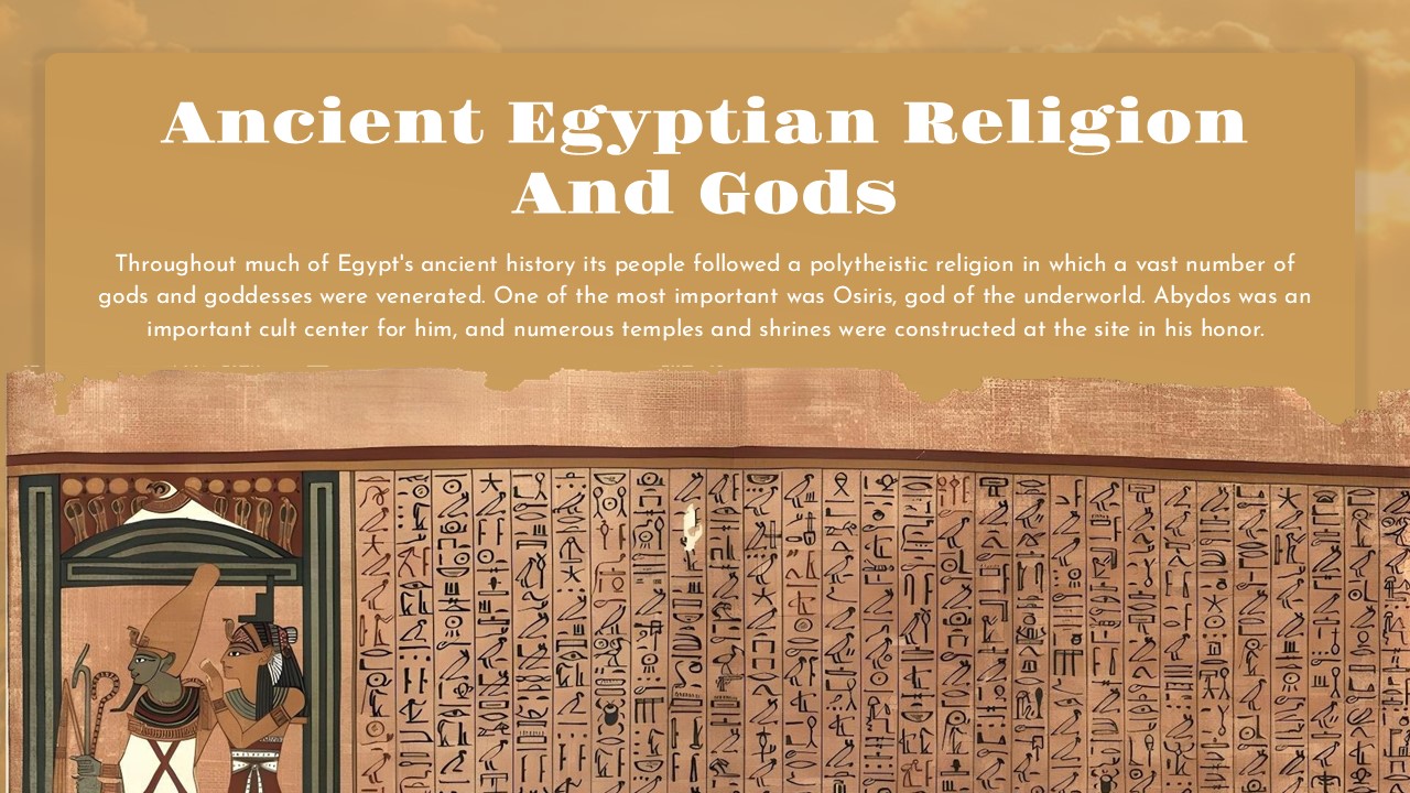 egyptian god and religion template