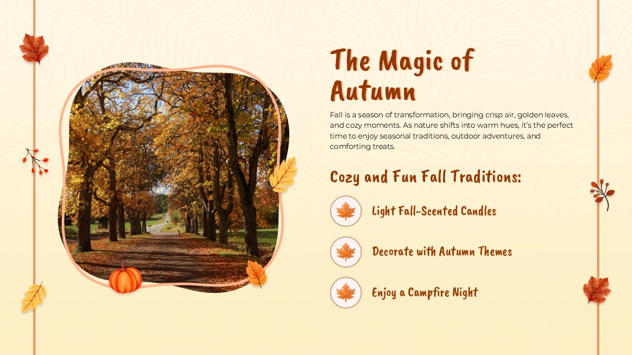 magic of autumn theme template