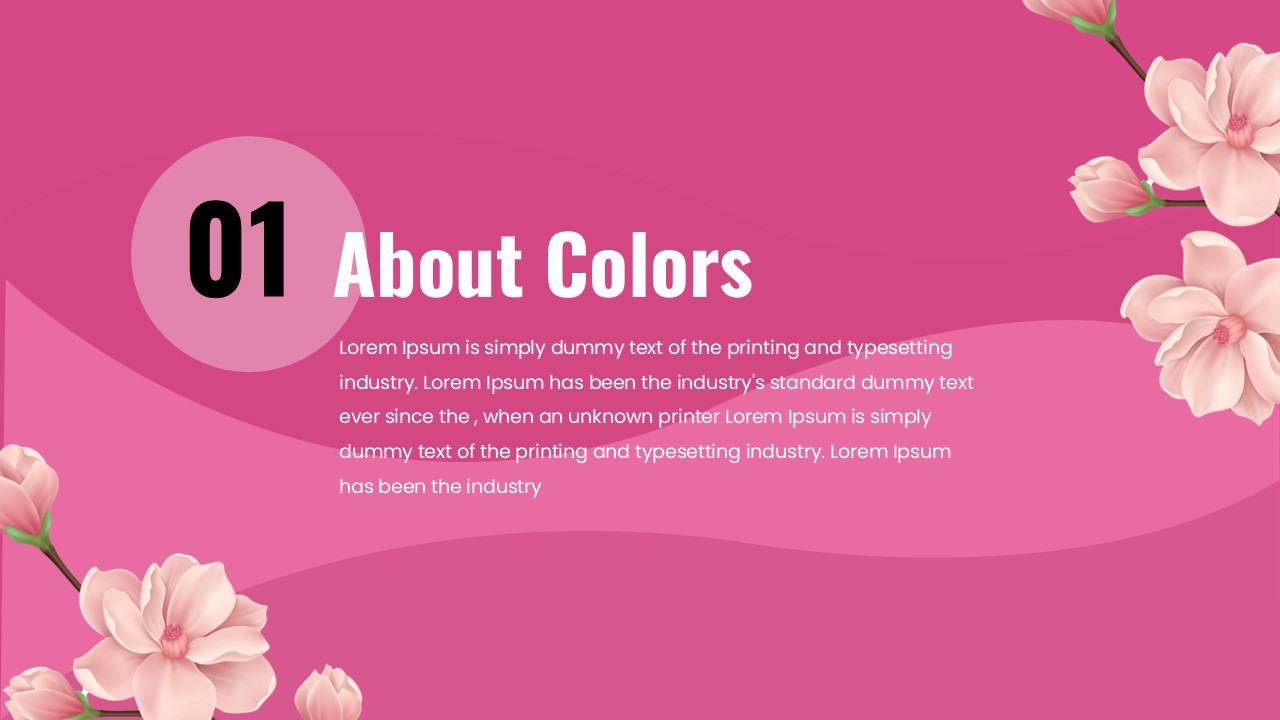 pink theme presentation templates