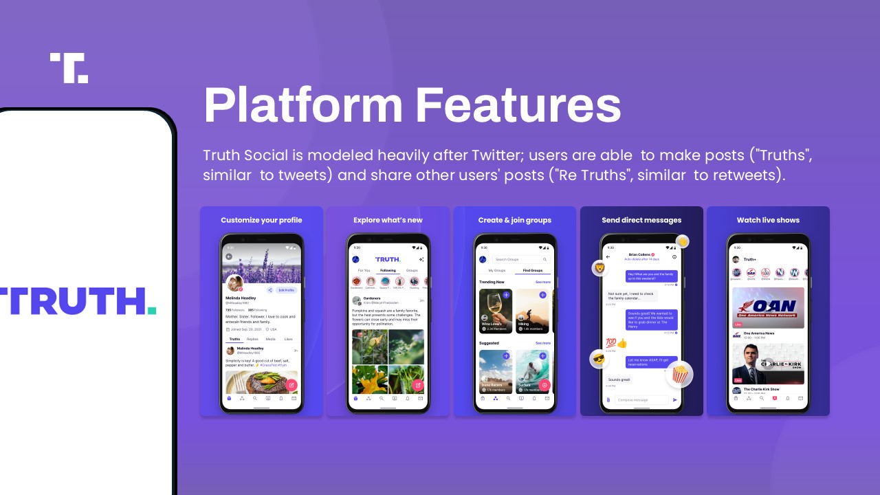 truth social features
