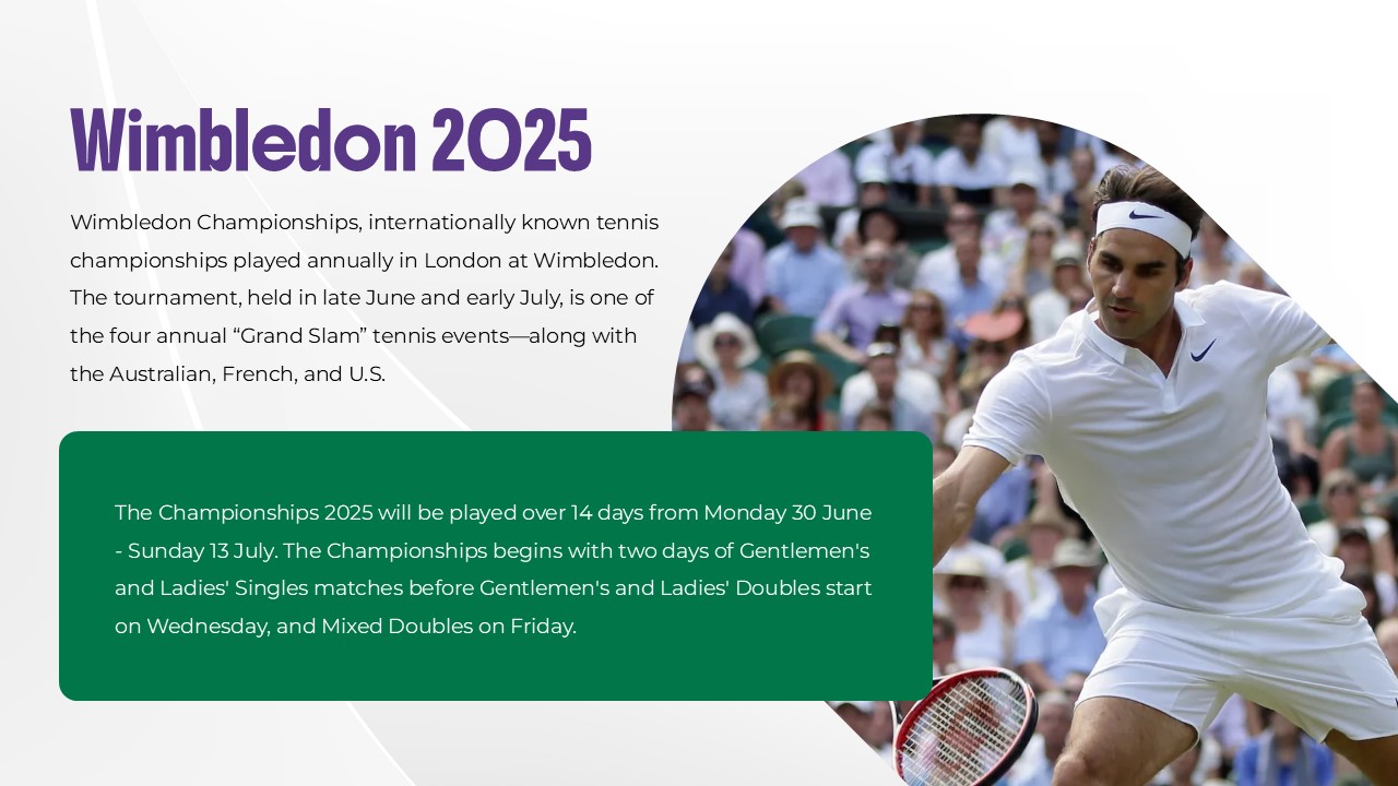 Wimbledon 2025 details