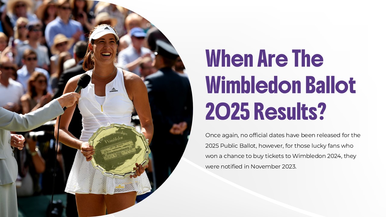 Wimbledon ballot 2025 results