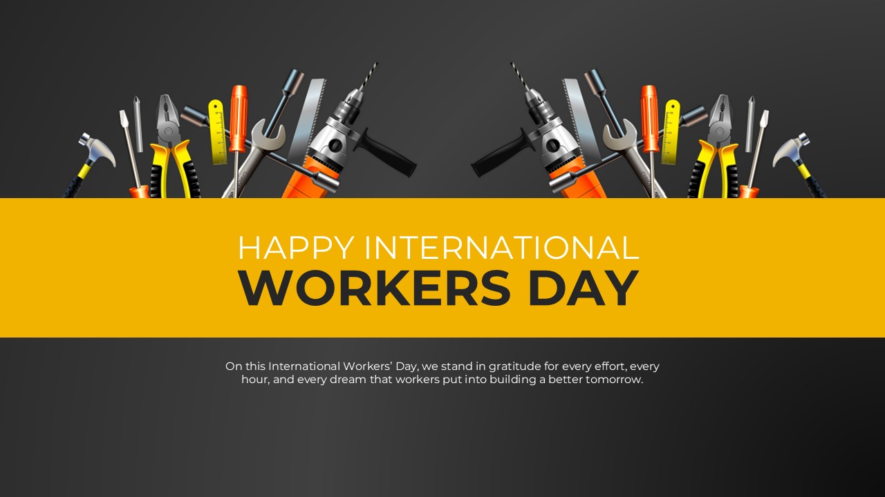 workers day poster template
